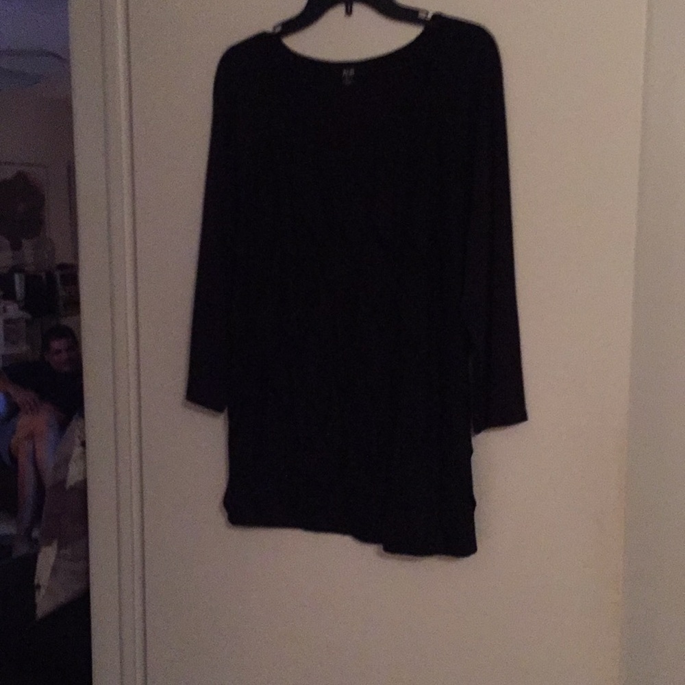 AGB Ruffled Black Top